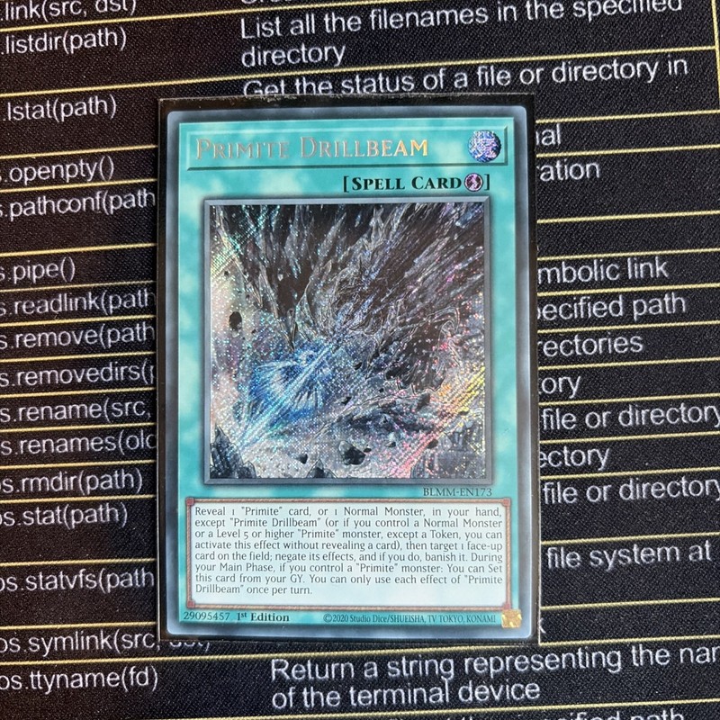 BLMM-EN173 Primite Drillbeam Secret Rare 1st Edition YuGiOh