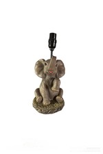 Scratch Dent Kenya's Glow African Elephant Sculptural Table Lamp Base
