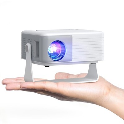 AKIYO O1 Mini Projektor 1080P 15000LM Tragbar 360 Rotierend Auto Keystone Weiß