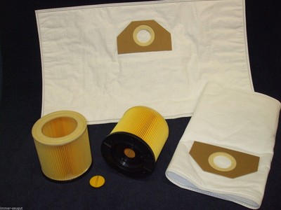 20 Vlies Staubsaugerbeutel +/- Filter geeignet für Kärcher  A 2254 usw. ( LF 5 )