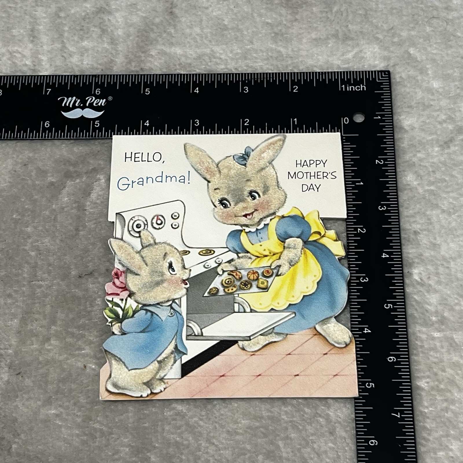 Norcross Hello Grandma Happy Mothers Day Vintage Card c1963 HBX