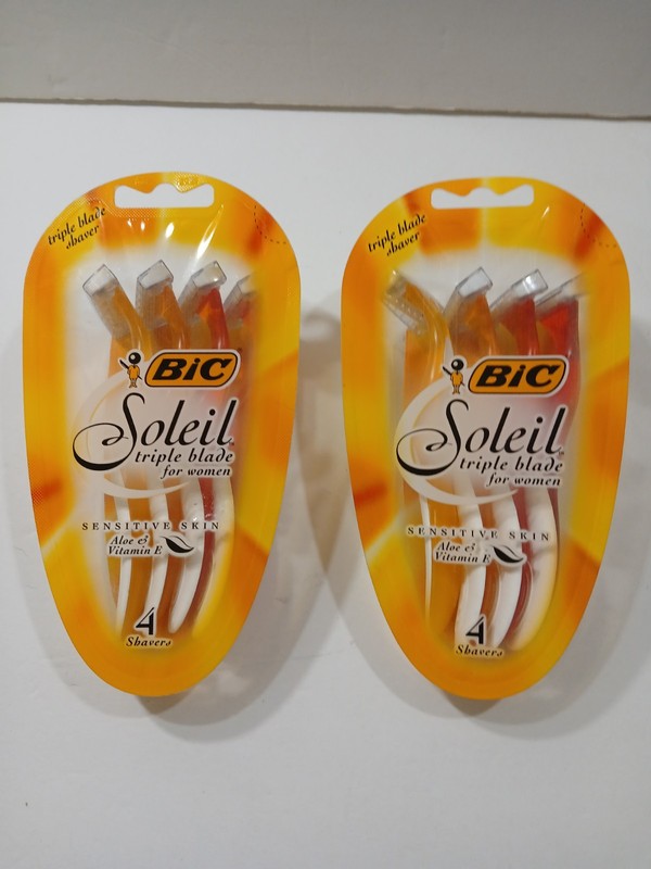 Soleil Triple Blade Disposable Razors,  Disposable Razors 2pkg of 4
