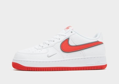 Original Nike Air Force 1 Low  ( Junior UK 4,5 EUR 37,5 ) Weiß / Habanero Rot
