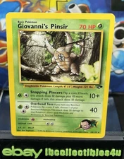 Pokemon Card Giovanni's Pinsir Gym Challenge 24/132 Rare WOTC 2000 NM F/S
