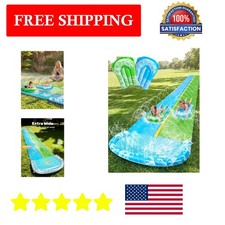 Extra Long 32.5FT Water Slide 2 Inflatable Boards - Backyard Summer Essential