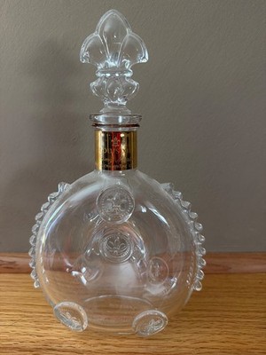 Louis XIII Remy Martin Empty Crystal Baccarat Cognac Bottle Decanter Authentic