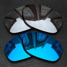 US Silver&Blue Polarized Replacement Lenses For-Oakley Pit Bull