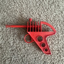 Vintage ZOOMERAY Paper Gun Tigrett Red Plastic Pistol Space Ray Toy No Paper