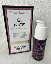 Sunday Riley B3 Nice 10% Niacinamide Serum 1 Oz 30ml Full Size NEW IN BOX