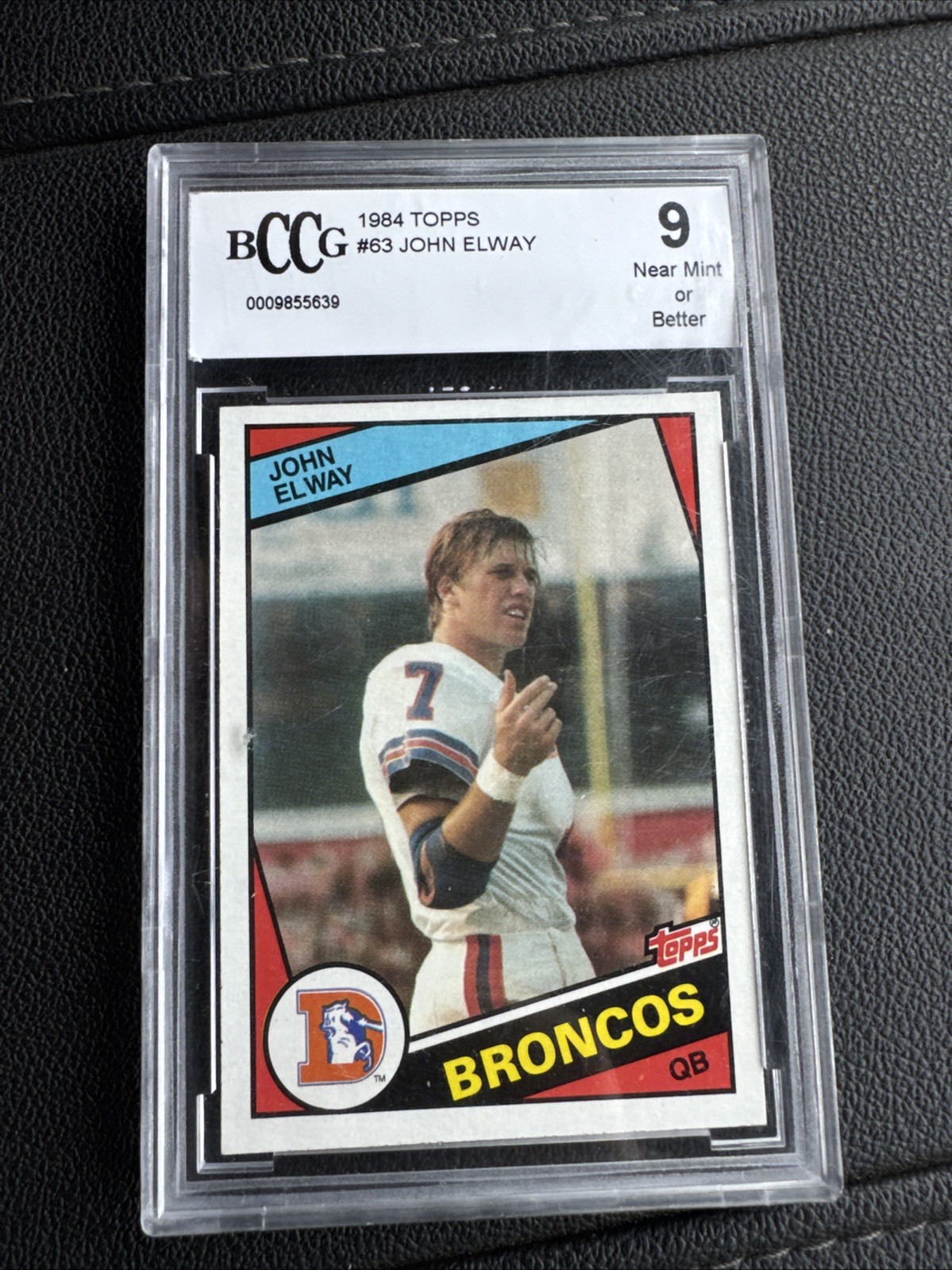 1984 topps john elway 63 psa 9