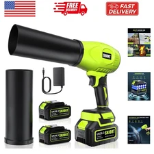 Leaf Blower Cordless with Battery and Charger,800,000 RPM,Extended Nozzle,Lig...