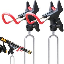 Angelrutenhalter Rutenhalter 2 Stück Edelstahl verstellbar 360° Angelzubehör