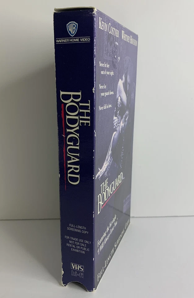 The Bodyguard Full Length Screening Copy Screener VHS Video Tape VERY RARE! Foto 2 de 4