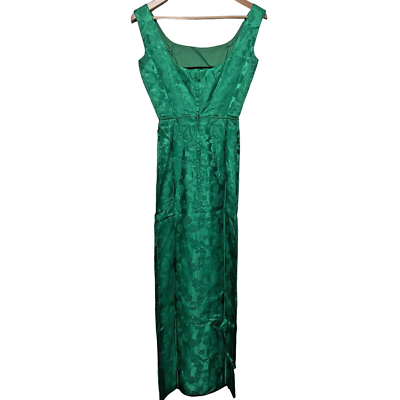 emerald green 50s dress Cowl Neck 50s Open Back Vintage Emerald Green Dress