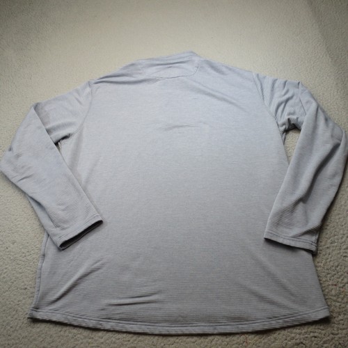 Peter Millar Sweater Men Extra Large Gray Performance Stretch Zip Golf Ribbed - Picture 3 of 16