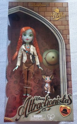 Rare HTF Disney Parks JUNGLE CRUISE Attractionistas Doll Skipper Nellie Red Head
