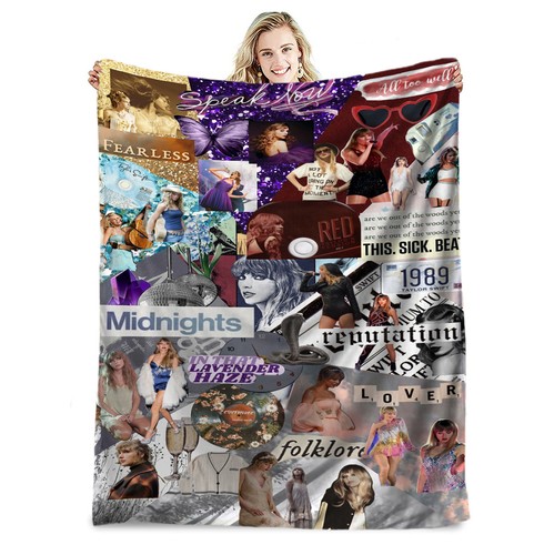 Taylor Swift Flannel Blanket Throw Napping Bed Sofa Soft Bedding Christmas Gift - Picture 20 of 24