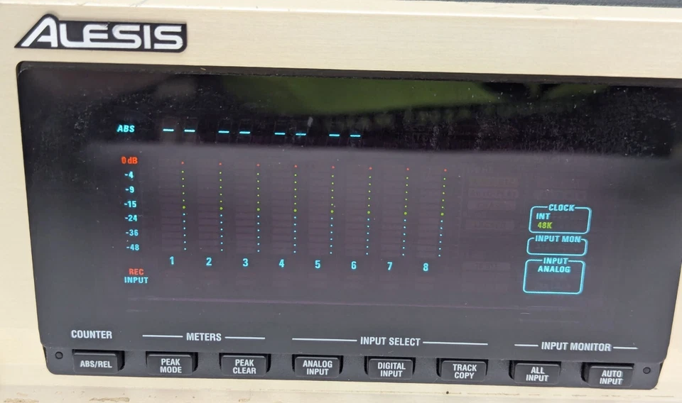 Vintage ALESIS ADAT XT20 Multi-Track Digital Audio Recorder - For Parts/Repair - Image 4 of 4
