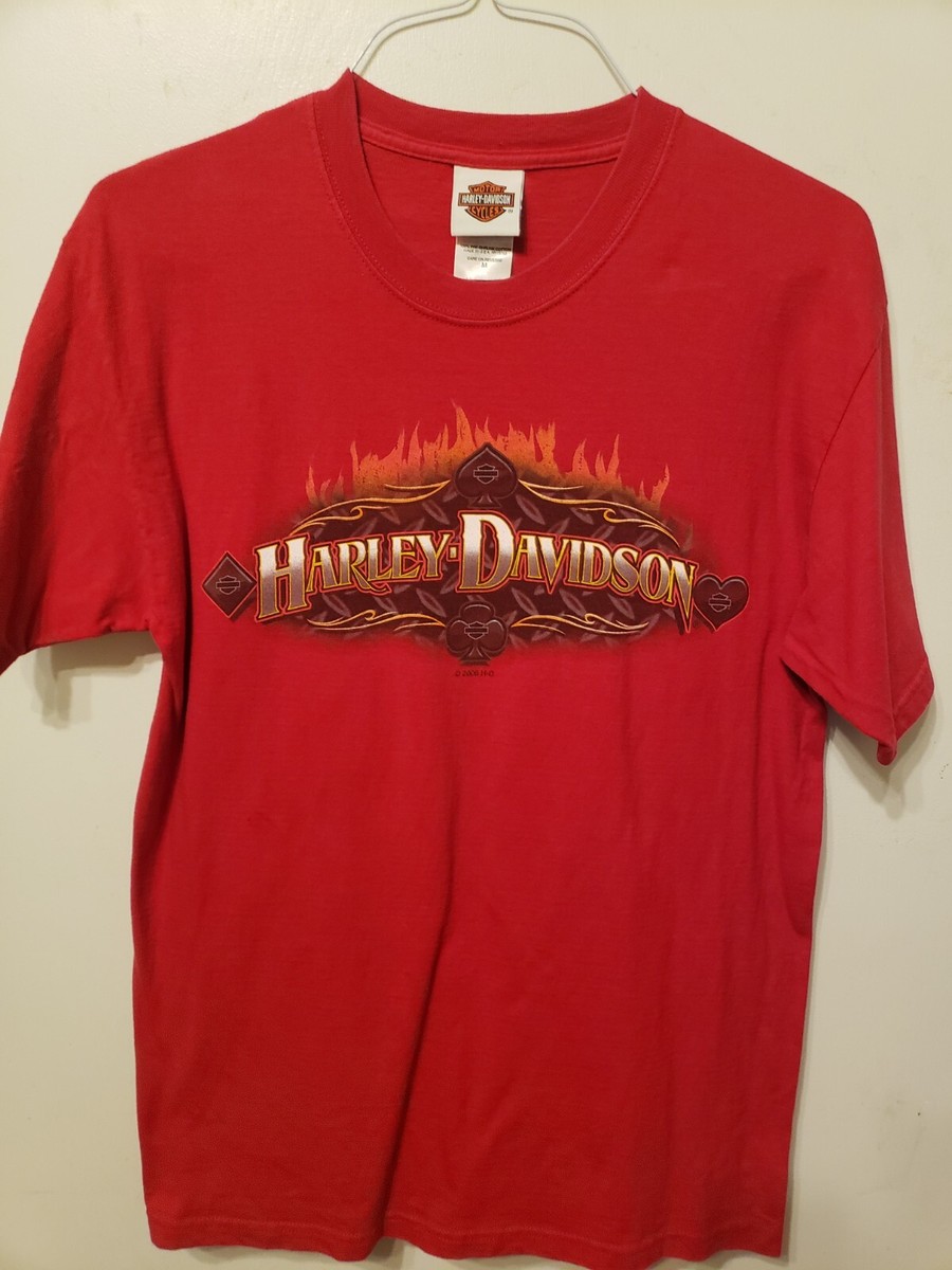 ★Harley Davidson★ No1 Eagle T-shirt Dark Red HH15111302 Harley Davidson Shirt Mens Medium M Red, American Eagle