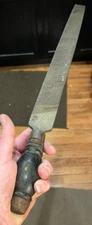 Vintage Wood File Rasp MADE IN USA American J.B. Smith Co. 21" ORIG WOOD HANDLE