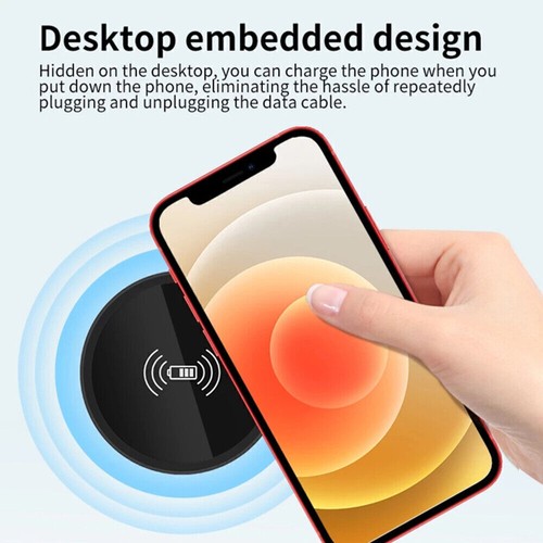 NEU 100W Fast Wireless Charger Desktop Embedded Charging Base for iPhone Samsung - Bild 6 von 11