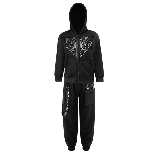 Kids Boys Girls Dance Outfits Youth Sweatshirt And Pants Stage Performance Jazz - Picture 31 of 51