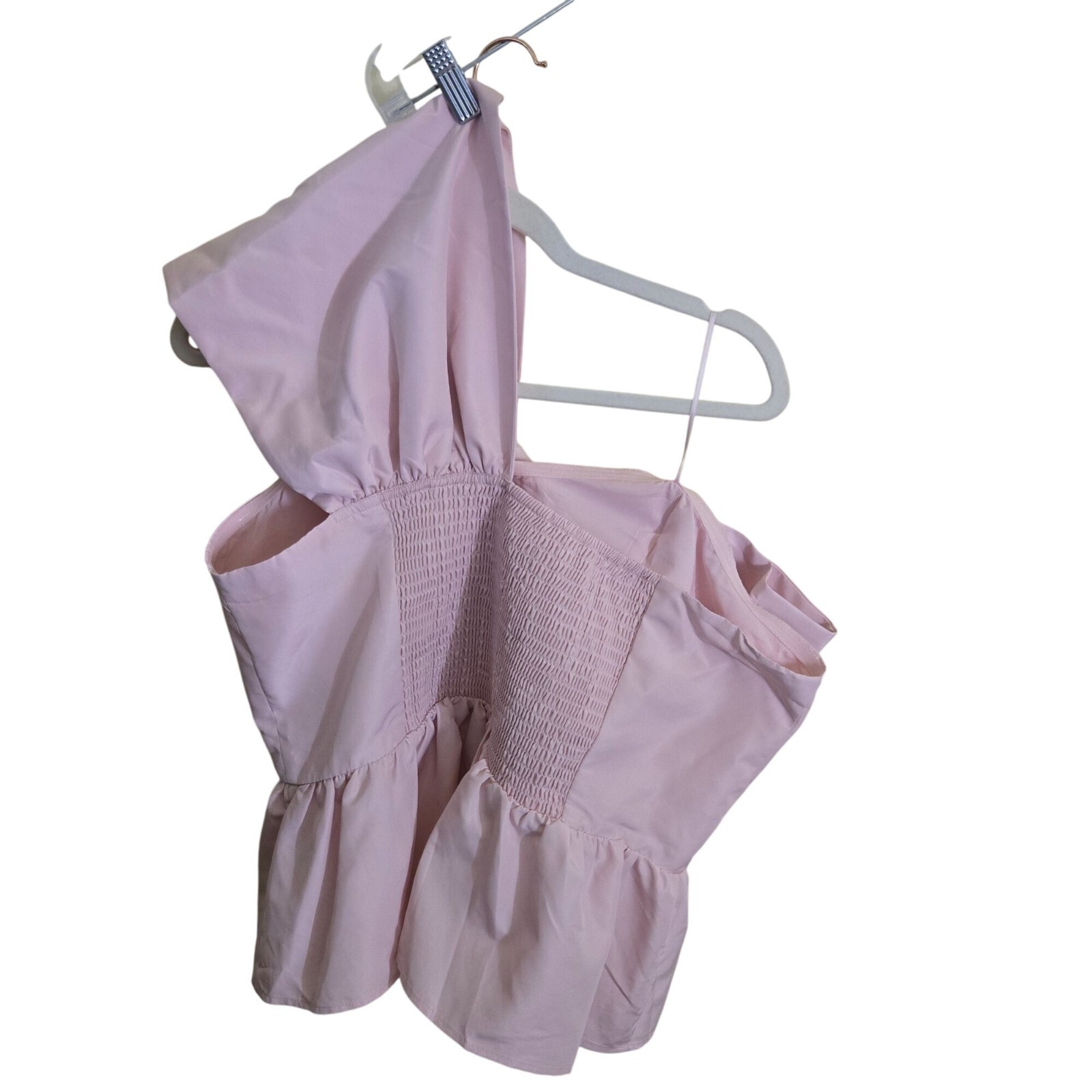 Express One Shoulder Statement Bow Corset Peplum … - image 3