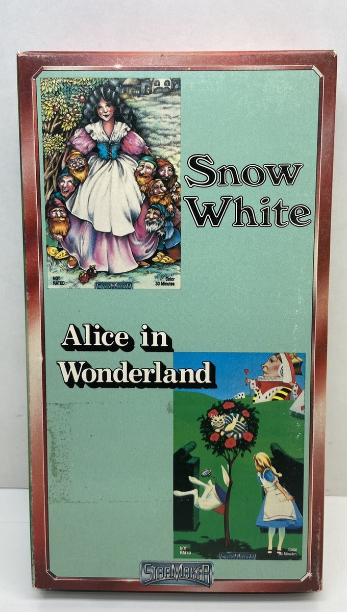 1991 STARMAKER SNOW WHITE & ALICE IN WONDERLAND~VHS | eBay