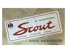 INTERNATIONAL SCOUT  Garage Banner Sign (Large 2'x5')