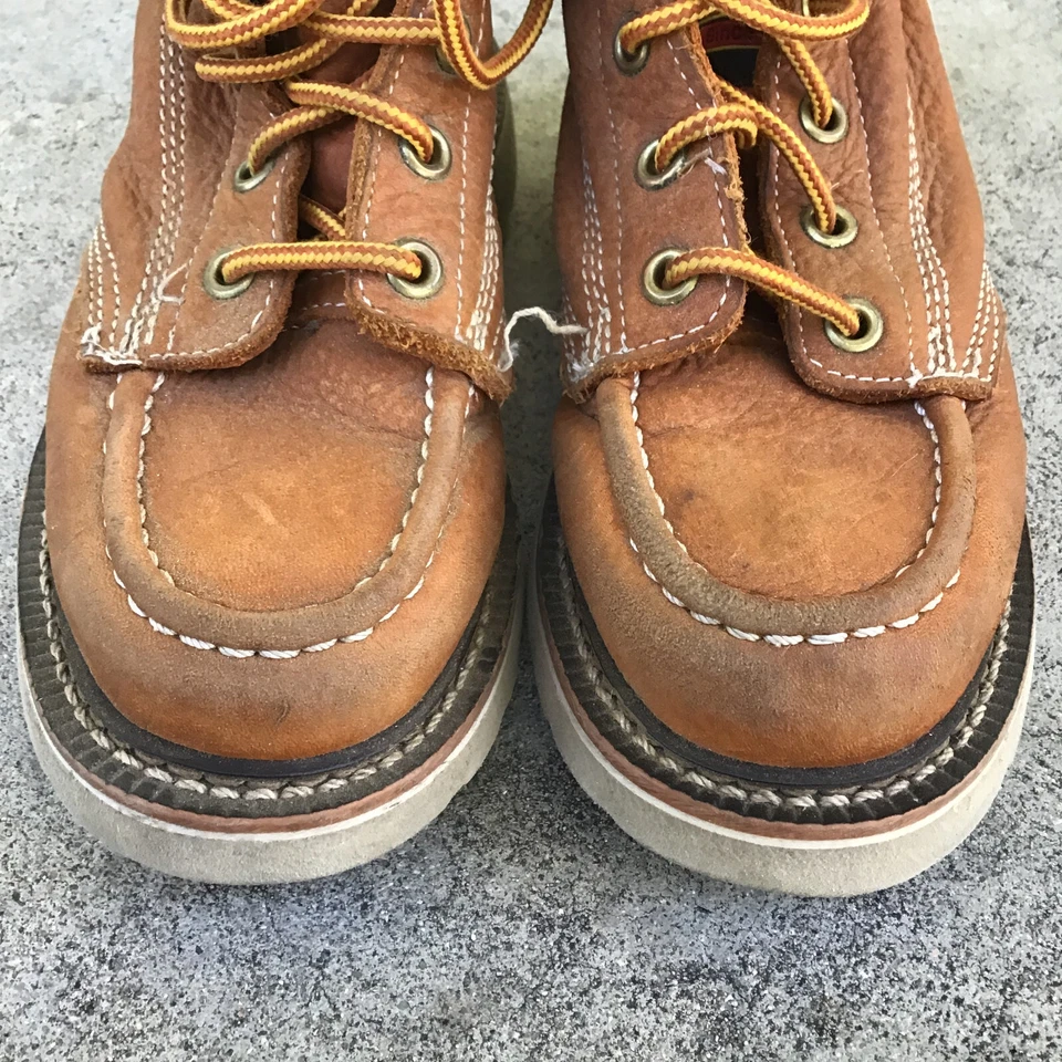 THOROGOOD Botas de Trabajo Juveniles Talla 1M Marrón #314-4110 Cuero Jackson Gladiador Foto 3 de 4