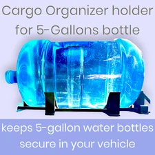 Cargo Organizer holder for 5-Gallons bottle, Car Trunk Storage Organize