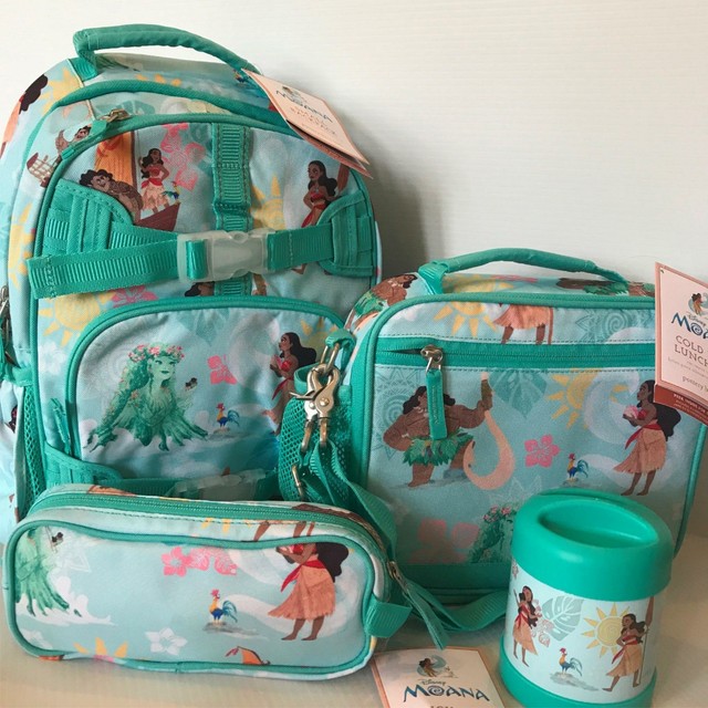 Pottery Barn Kids Disney Moana Backpack Lunch Box Thermos Pencil Case