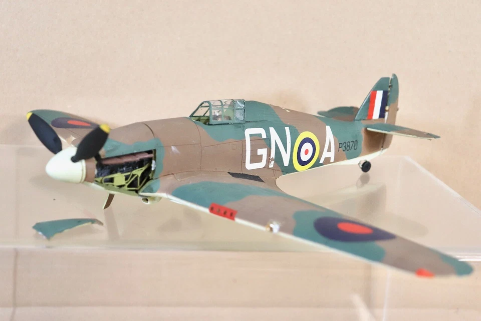 Corgi Aviation Archive Modello Pre Produzione Mk1 Hawker Hurricane Gn-A P3870 Nv - Immagine 2 di 4