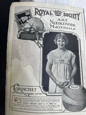 1919 Vintage ROYAL SOCIETY FILET CROCHET BOOK NUMBER 17 Sewing