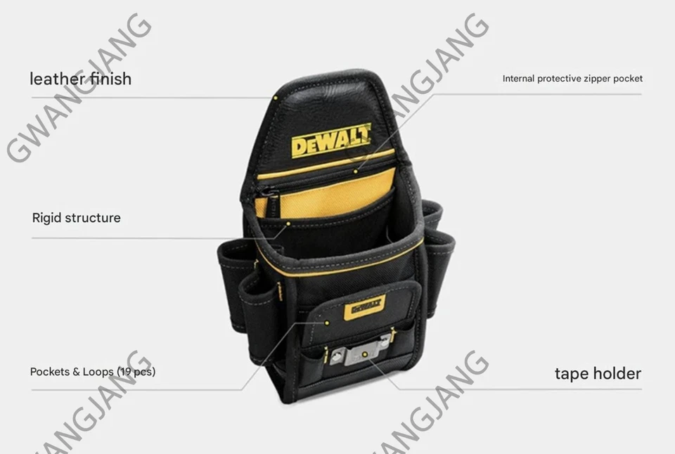Dewalt DWST83484-1 Compact Construction Pouch 16 Pockets Tool Bag Small DIY New - Image 4 of 4
