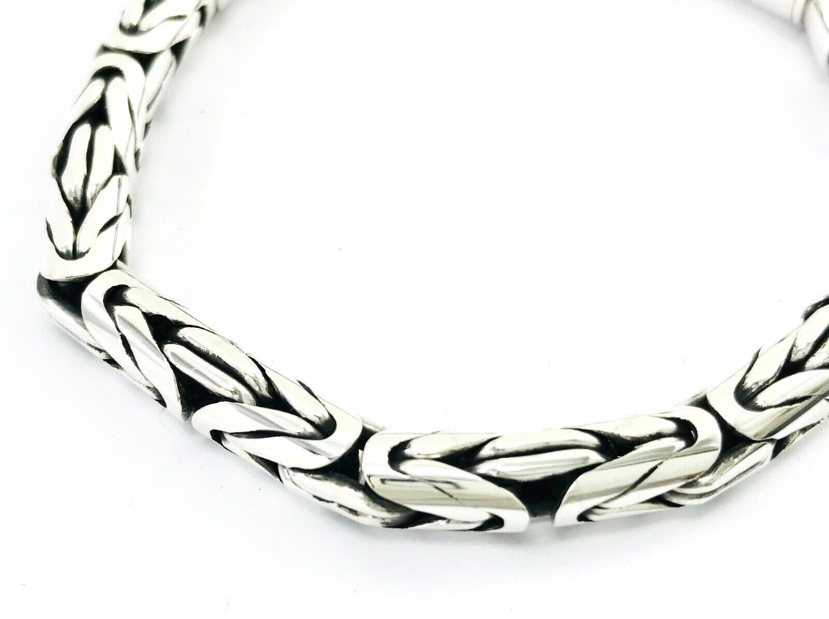 925 Sterling Silver Bali Chain / Byzantine Bracelets. Various
