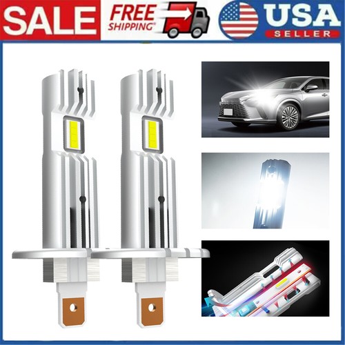 LED Headlight AUXITO H1 Bulb Kit - 6500K Super White, High/Low Beam, 2 Bulbs, CANbus Ready Auxito Led Headlight - Foto 2