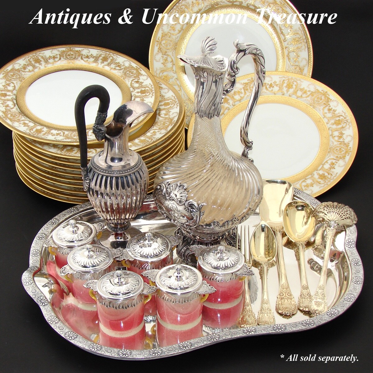 ティファニー　アンティークプレート Antique Tiffany & Co. Silver-plate 18