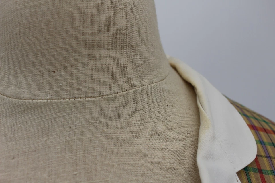 Vintage Levi Strauss Shirt Womens 10 Plaid Check Button Short Sleeve - Image 2 of 4