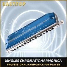 EASTTOP 16hole 64tone Chromatic Harmonica key of C Chromatic Mouth Organ EAP-16