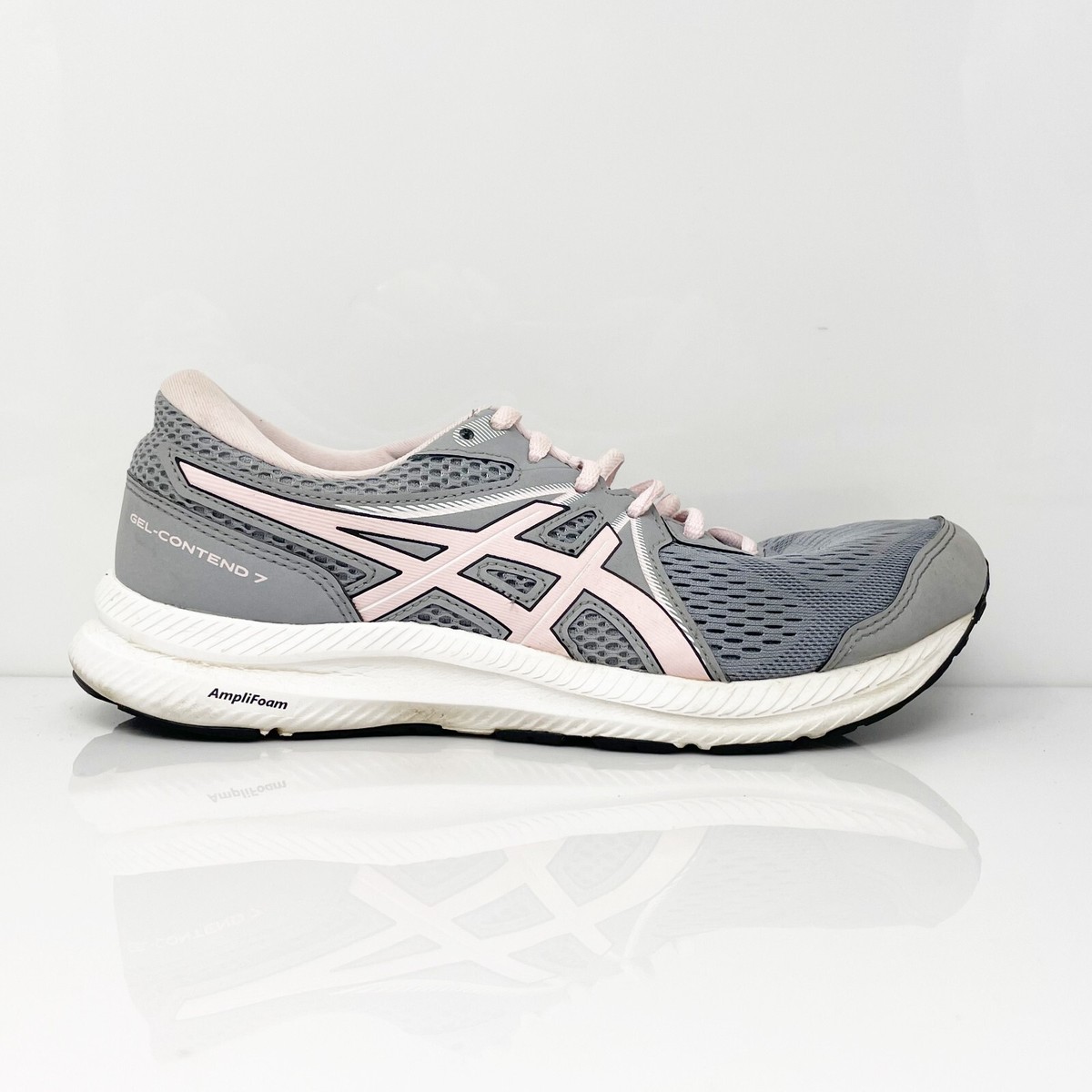 Asics Womens Gel Contend 7 1012A911 Gray Running Shoes Sneakers Size 8.5 |  eBay