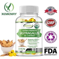 Extra Strength Astragalus Root 20:1 Extract 5000mg - Immune Support,Energy Boost