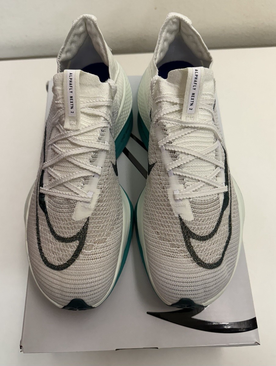 Size 9 - Nike Air Zoom Alphafly NEXT% 2 White Clear Jade for