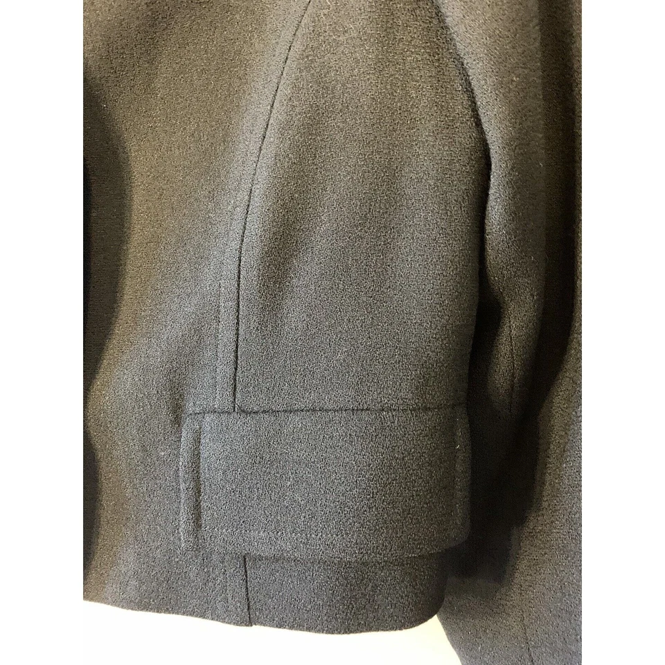 VTG Herbert Grossman Blazer Womens 12 RUNS SMALL (10) Wool Cropped Mod Retro - Image 2 of 4