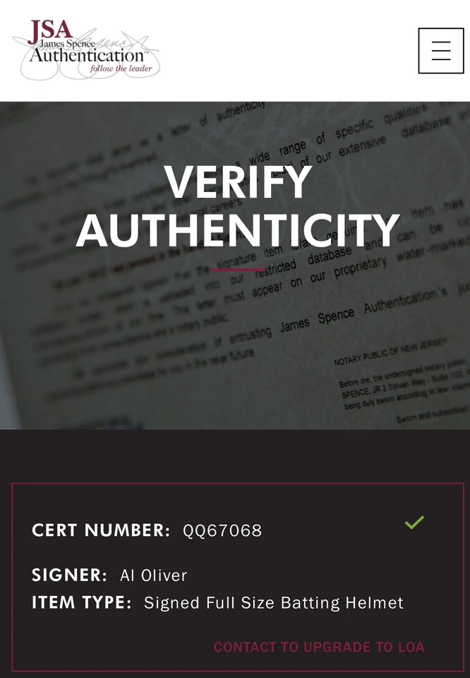 Al Oliver Pittsburgh Pirates Signed Auto Full Size Helmet 7x All-Star JSA COA - Image 3 of 4