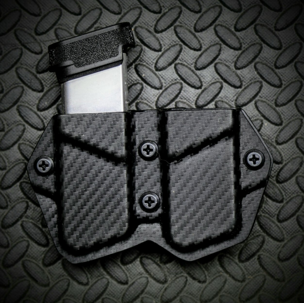 Taurus GX4 Kydex OWB Double Mag Pouch Magazine Holster Mag Carrier Carbon Fiber-image