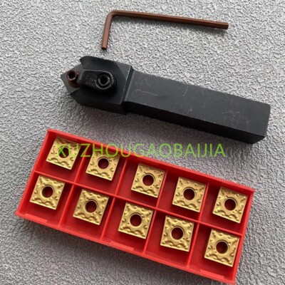 5/8 MSSNR 1616H12 Lathe tool handle + 10pcs SNMG120404 735 Carbide Inserts 45deg
