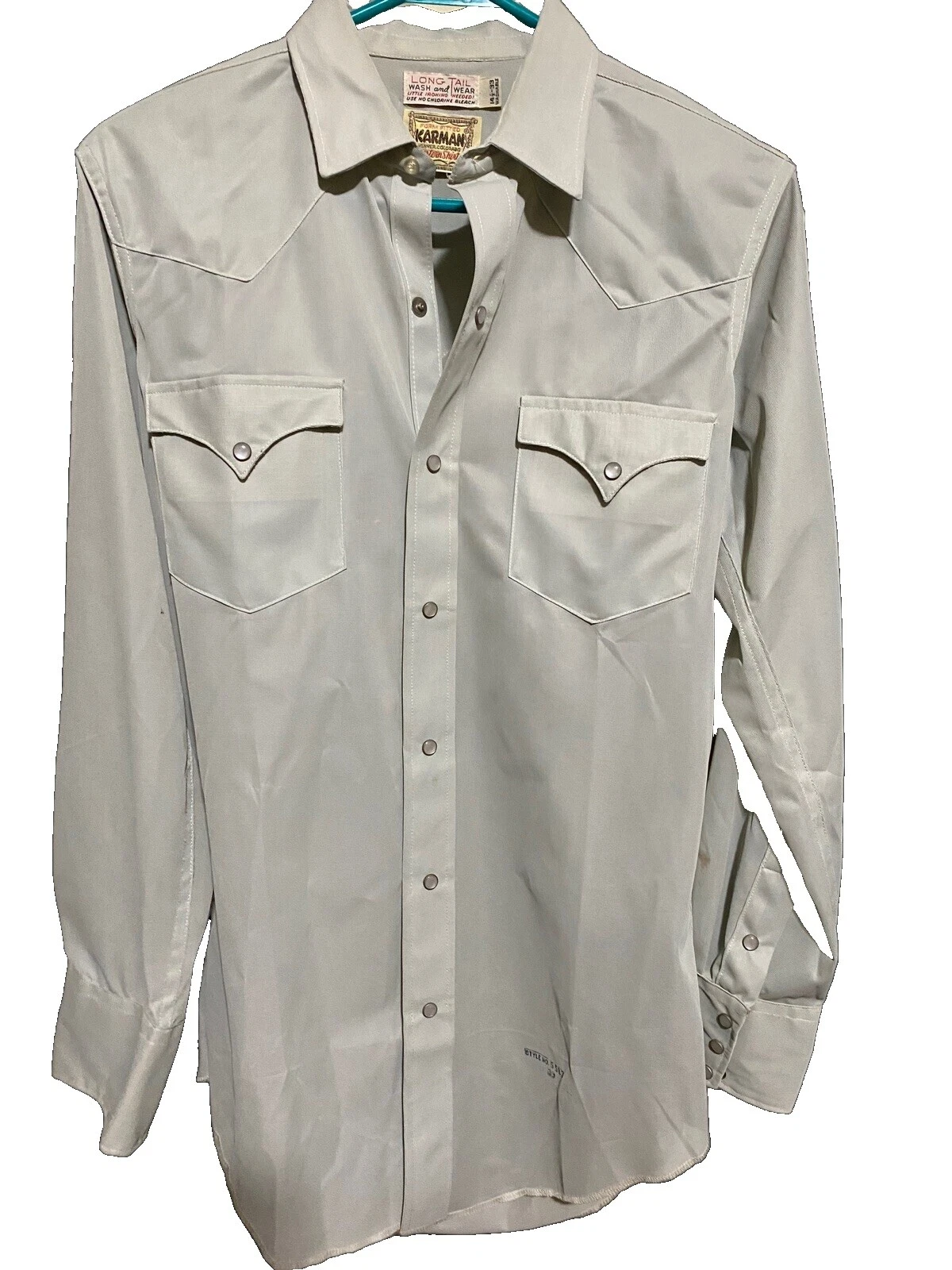 Polialgodón Western 1960s Vintage Casual Shirts for Men