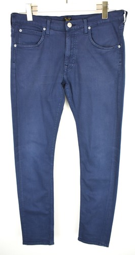 Lee Luke Jeans Para Hombre Slim W32/L32 Con Cremallera Azul Oscuro - Imagen 1 de 8