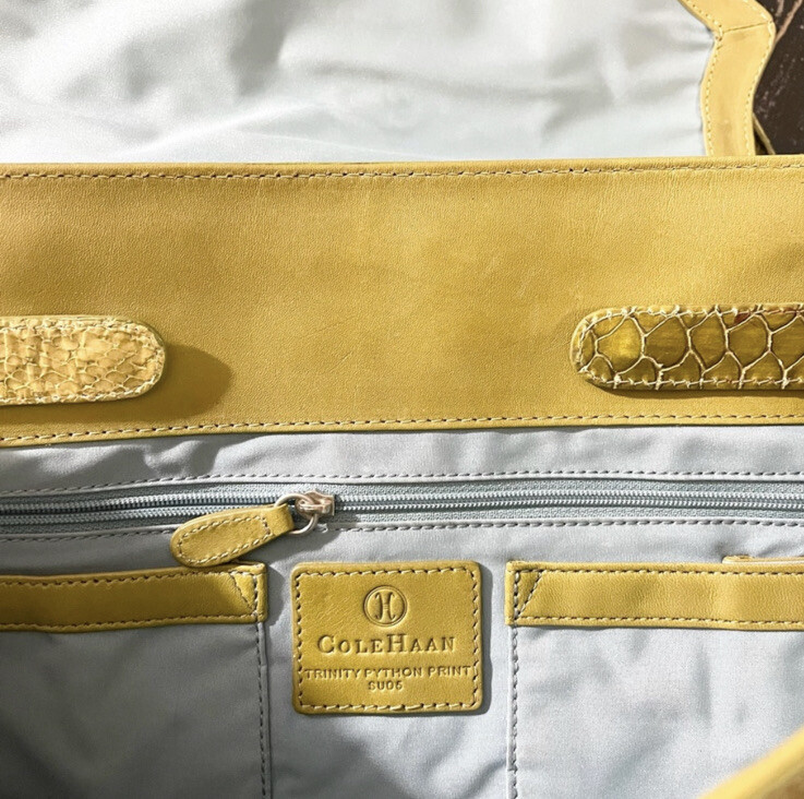 Cole Haan Purse Trinity Python Print Shoulder Bag… - image 7